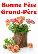 Jolie carte florale pour un grand-p&egrave;re aim&eacute;